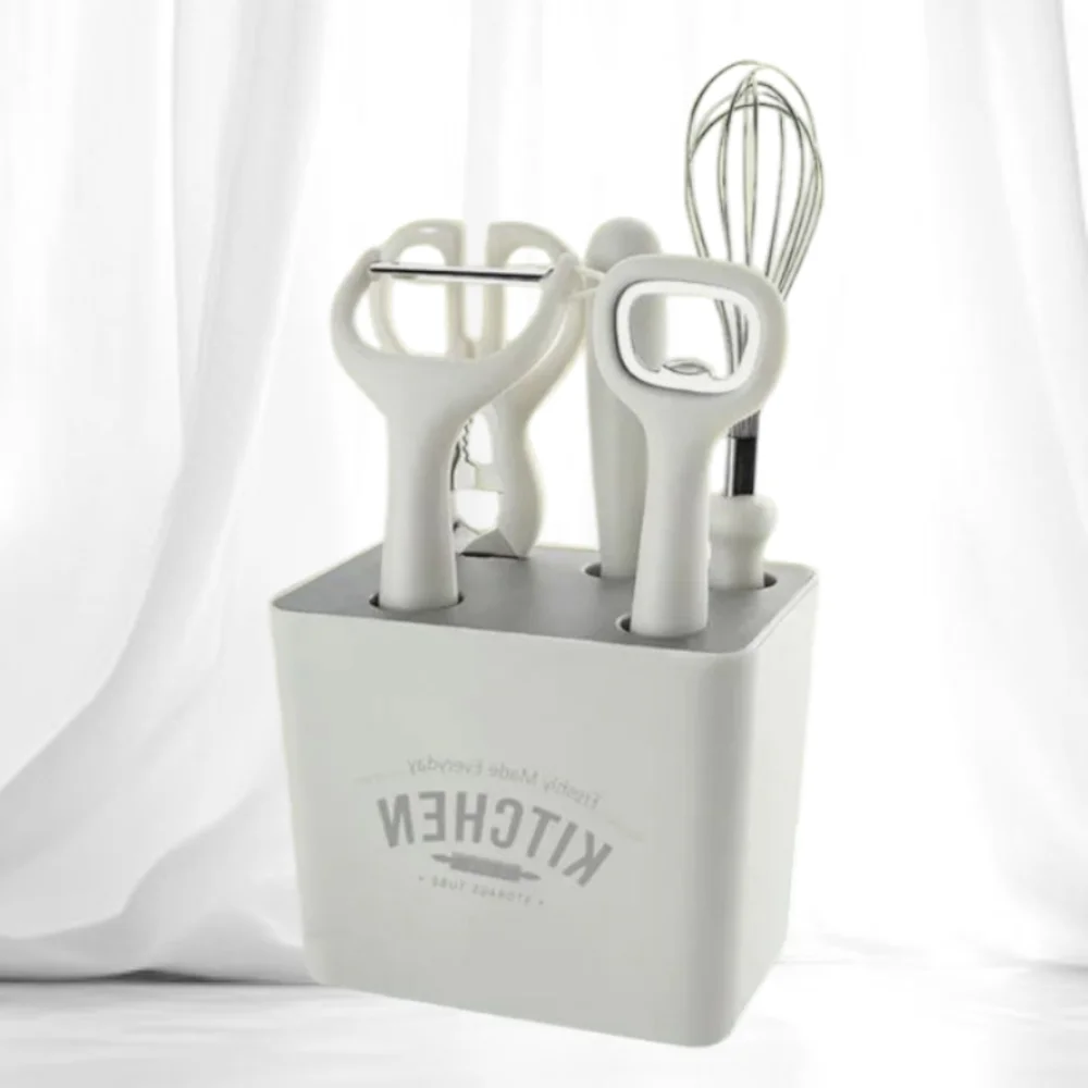 Kitchen Gadget ~ Small Tool Set for Your Kitchen with Storage. 6 Pcs NWT